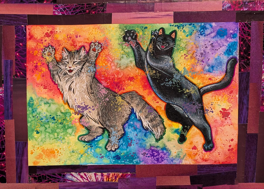 March 2026/Holi | 2025 [Ink, watercolor, colored pencil]