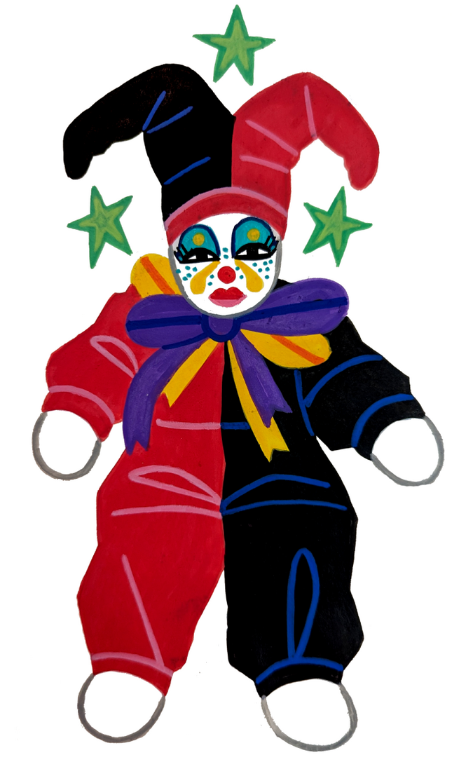 Clown Doll | 2026 [Paint marker]